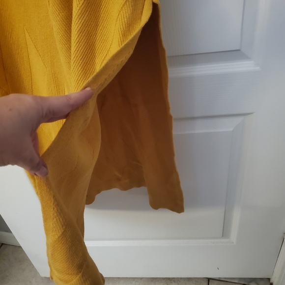 Free People Kristy Sweater Dress Fade Yellow L NWT - Picture 4 of 10